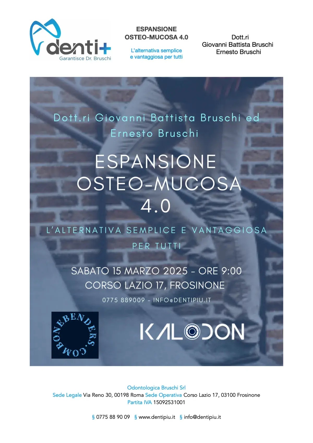 Locandina del corso Espansione Osteo-Mucosa 4.0 a Frosinone, 15 marzo 2025