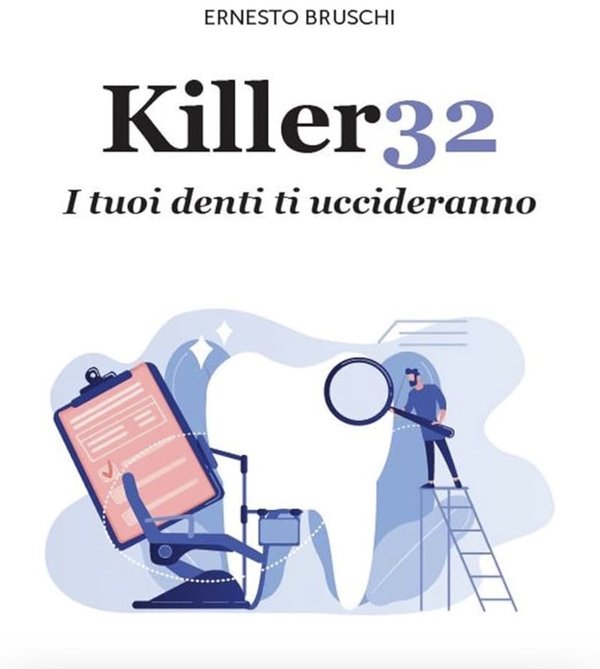 Copertina di Killer32 — I tuoi denti ti uccideranno, di Ernesto Bruschi